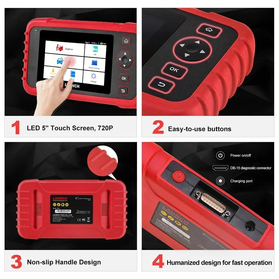 Автомобильный сканер OBD2 GL LAUNCH X431 CRP123X диагностический инструмент для считывания