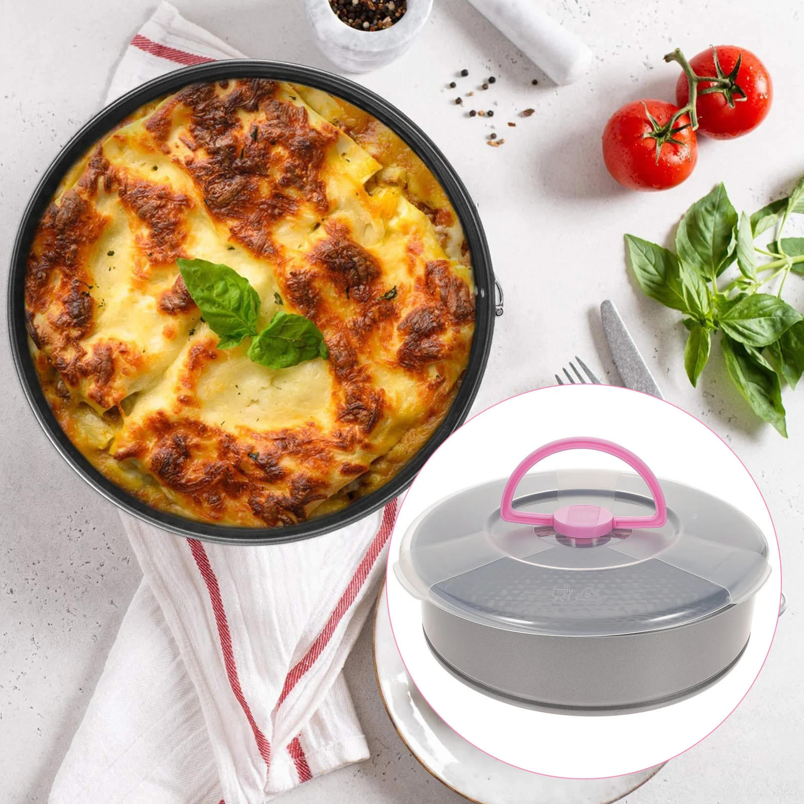 

Carbon Steel Cake Pan Pizza Cooking Pan Bread Loaf Pan Lid Round Cake Pan Spring Pan Cheesecake Mold Non-stick Cheesecake Pan
