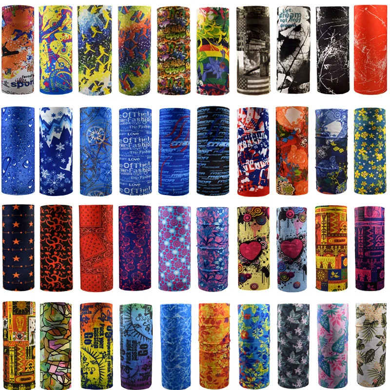 100 Colors Bandana Men Women Magic Scarf Cycling Hiking Camping Neck Tube Scarf Bandana Outdoor Bike Motorcycle Face Mask