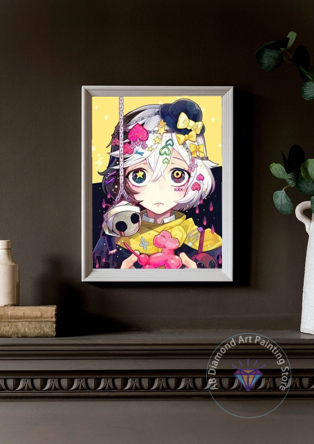 Фото Алмазная мозаика 5D DIY из смолы AB «Пыль фей» 2025 NewBungo Stray Dogs, японское аниме, рукоделие, вышивка крестом, декор для дома, подарок №2