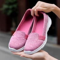 comfortable women flat shoes loafers casual ladies trainer sneakers soft sole ballerina walking shoes zapatillas mujer big size