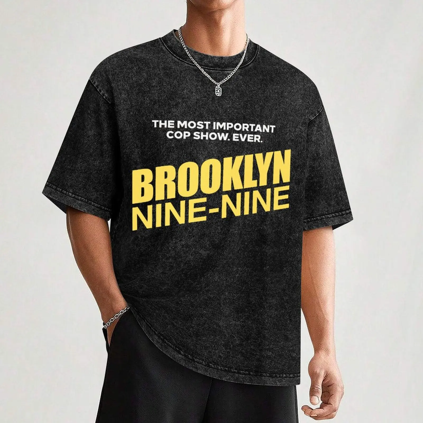 Фото Футболка Brooklin Nine-Nine, базовая комфортная футболка для мужчин №3