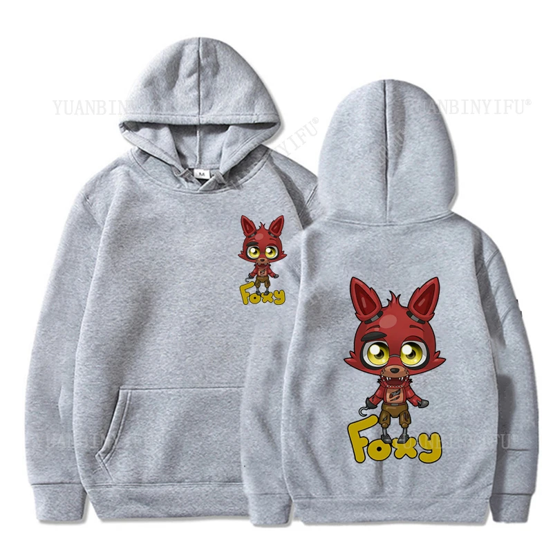 Фото Новое поступление, Harajuku Fashion Fnaf 2, Animatronics, осенний пуловер с капюшоном Five Nights, крутая уличная одежда унисекс №1