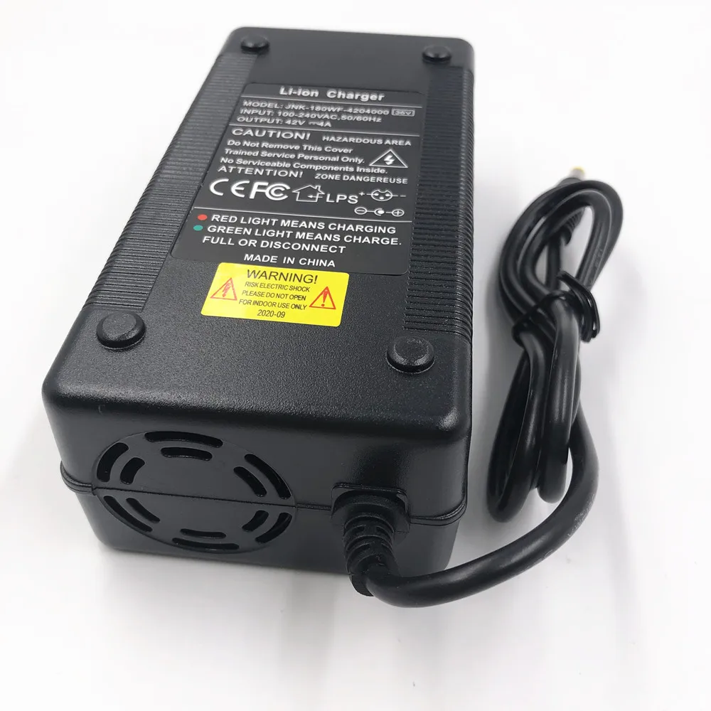 Зарядное устройство 42 В 4 А для литийионного аккумулятора 10 серии штекер 5 5 мм x 2