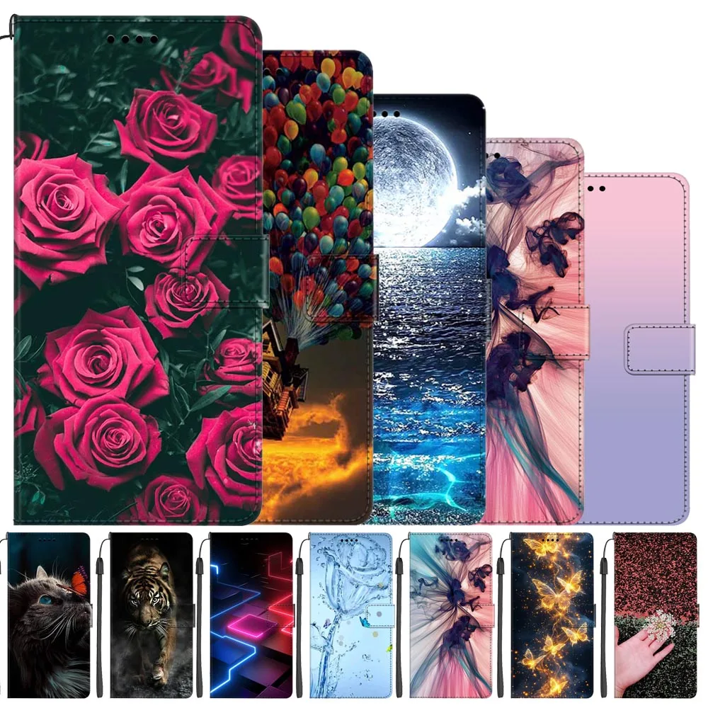 Фото Кожаный чехол-книжка для ZTE Blade V50, элегантный чехол для телефона ZTE Blade V40 Vita, роскошный чехол с отделениями для карт и карманами для мелочей. №1