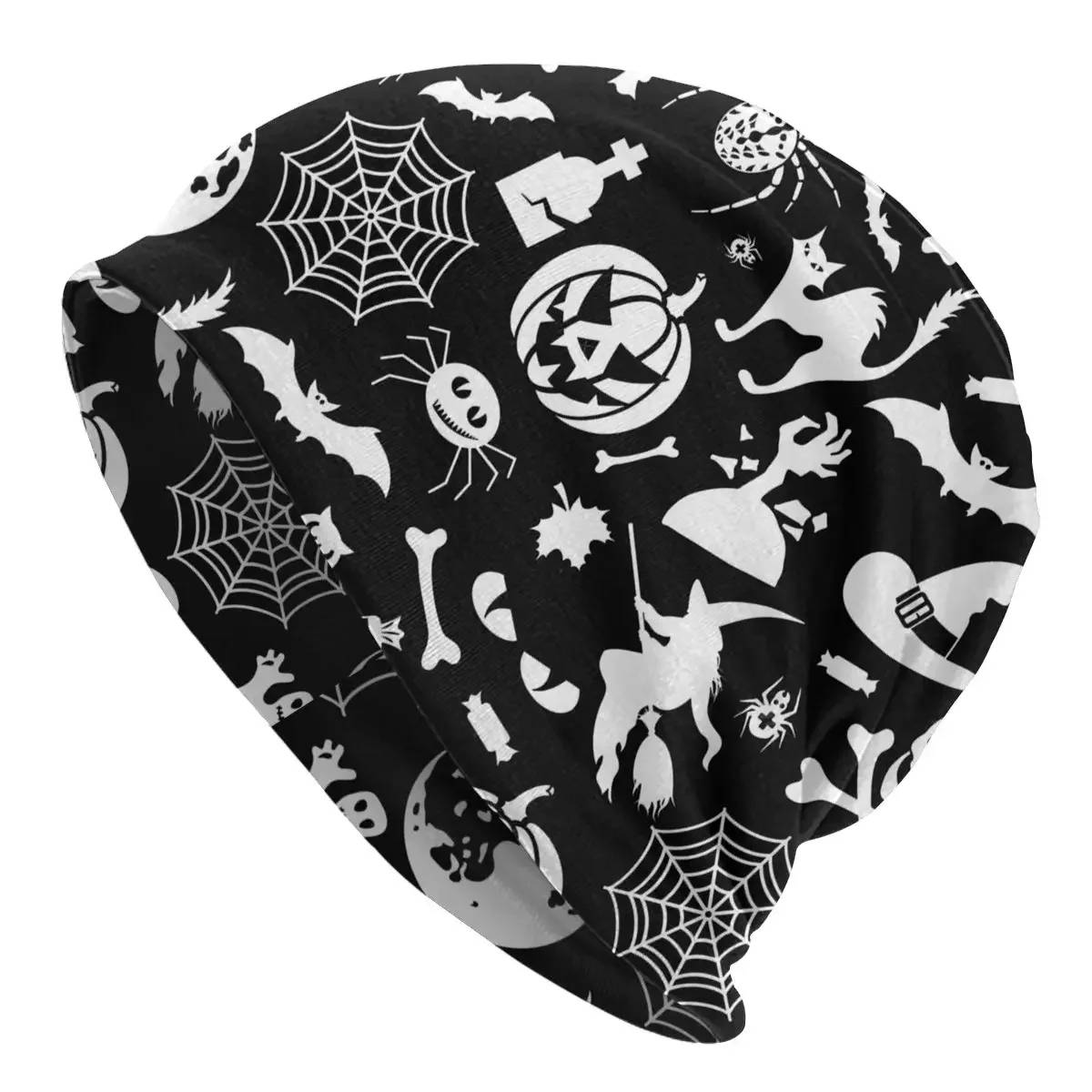 Хэллоуин Skullies шапочки уличные шапки летучие мыши призрак тонкий капот