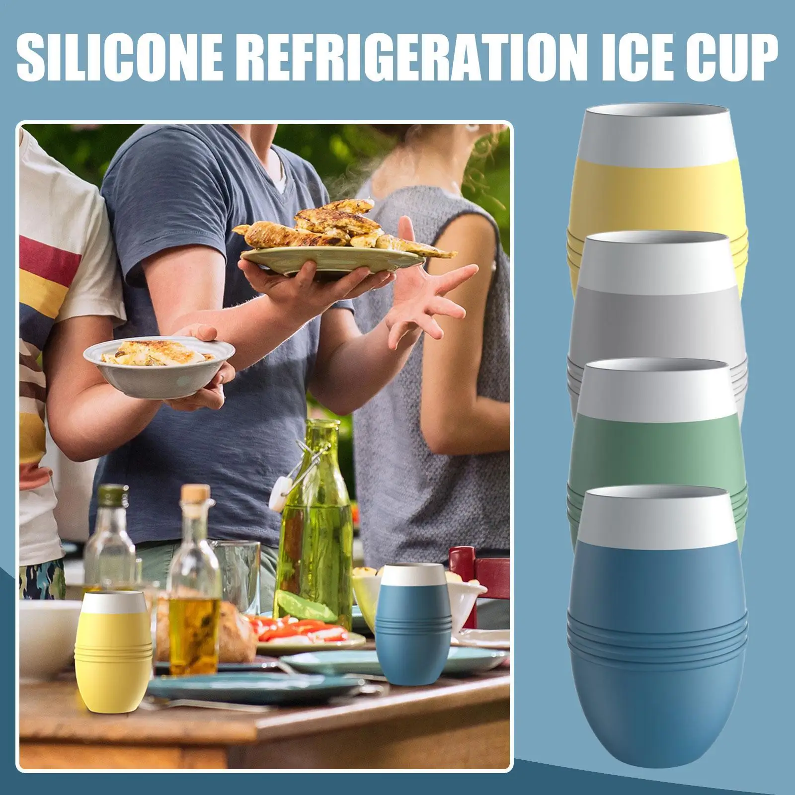 

Frozen Ice Cup Wine Beer Beverage Cold Camping Home Drinkware Mug
