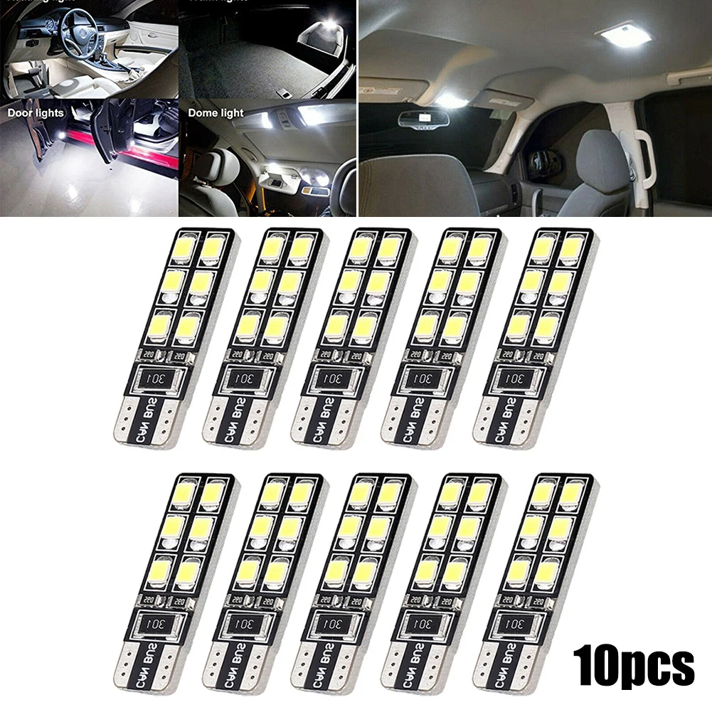 

Led Interior Car Lights Bulbs 501 W5W Side Light T10 Canbus Led Bulb White 6000k Brand New Auto Parts High Quality And Durable