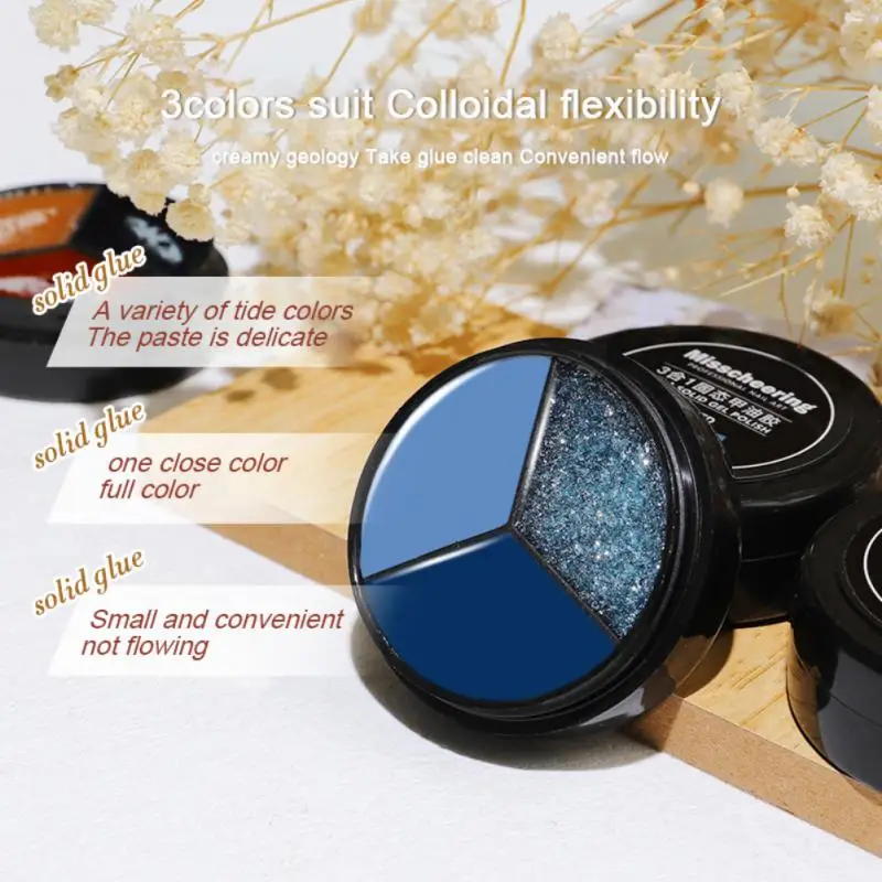 3 в 1 твердый гель для ногтей японский наполняющий крем окрашенный отмачиваемый