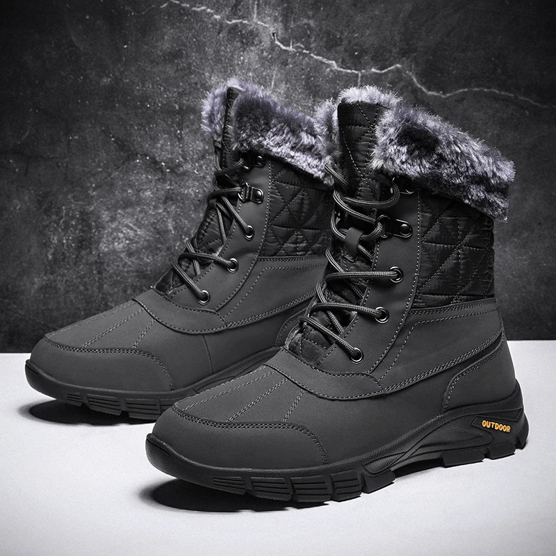 

Moipheng Female Snow Boots Winter Women Waterproof Wedges Shoes Botas Mujer Black Beige Goth Boots Women Ankle Boots for Women