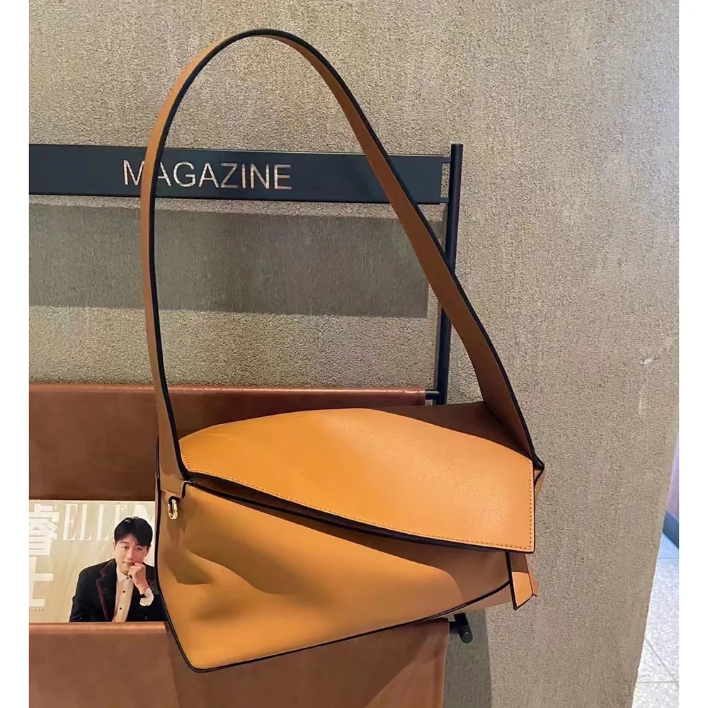 

Vintage Luxury Brand Style Designer Handbag Cowhide Leather Women Shoulder Bag