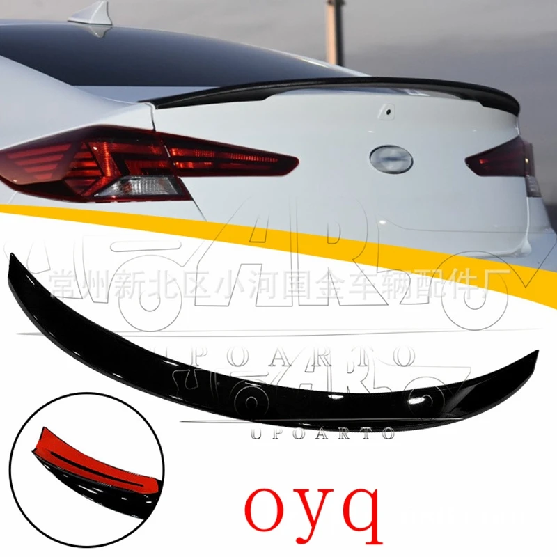 

For Hyundai Elantra 2019 high quality ABS Plastic Unpainted Color Rear Spoiler Wing Trunk Lid Cover Car Styling
