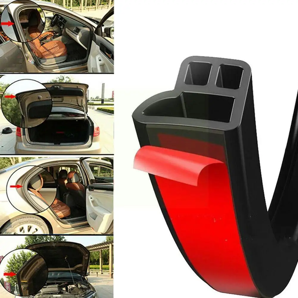 

1m Universal Car Door Rubber Seal Strip Thicken Automobile Insulation Styling Strip Sound Strip Sealing Accessories Car L0P9