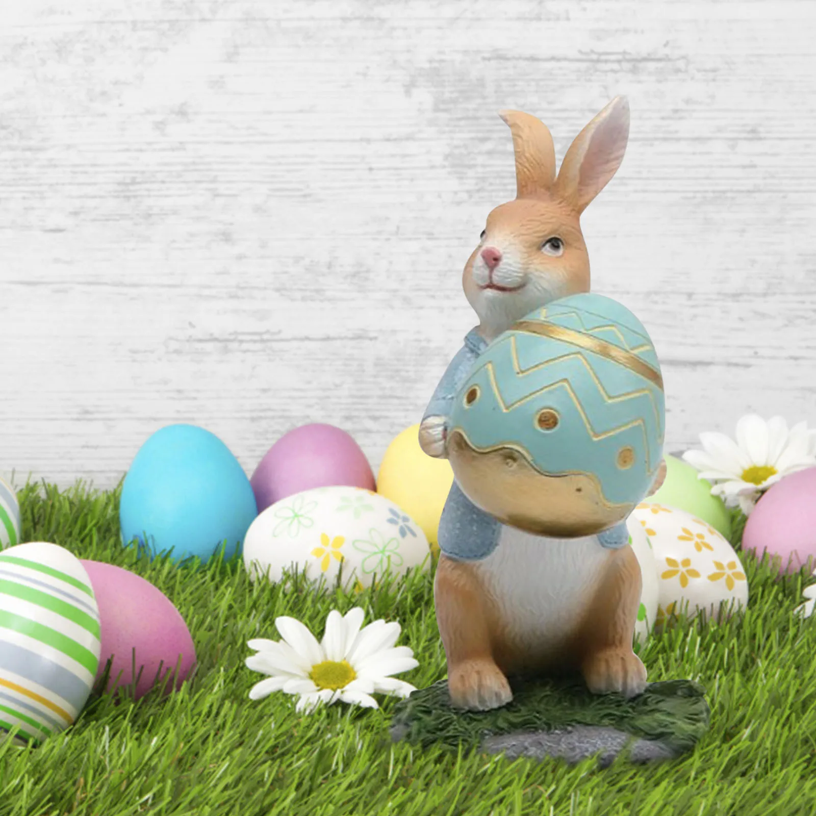 

Sculpture Holding Easter Crafts Mini Cute Decorative Eggs Carrot Bunny Rabbit Decoration Crafts