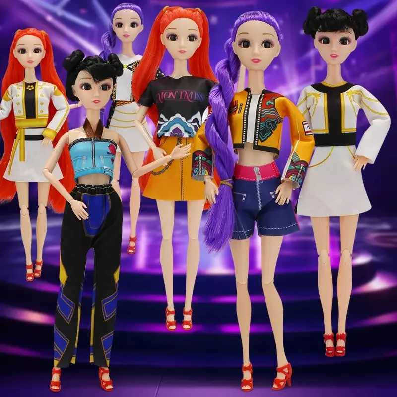 Фото K Pop 2025 Новые модные куклы певицы, модная кукла для девочек с музыкой для детей, набор художественных модных кукол, отличная идея для девочек №1