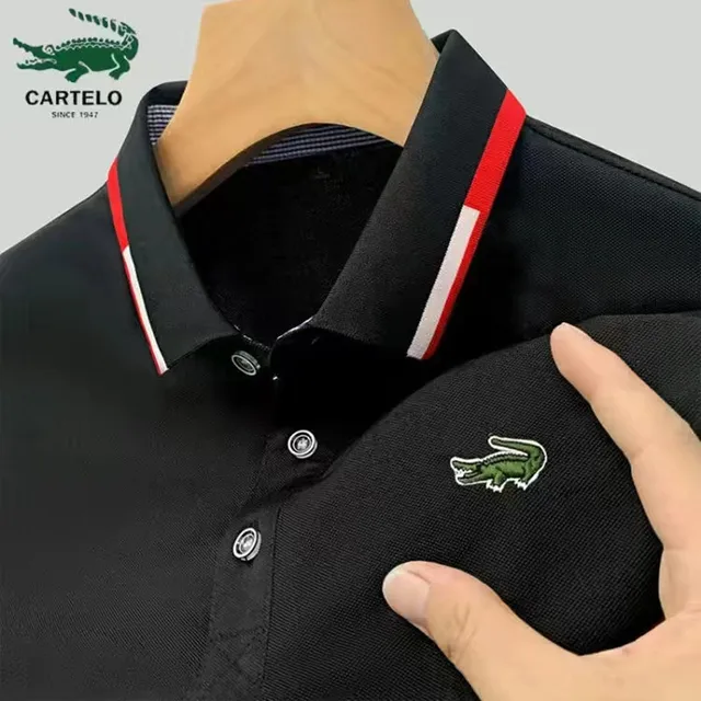 CARTELO 2022 Cotton Embroidery Hot Selling Men's Polo Shirts Spring Summer New Casual Breathable Lapel Polo Shirts for Men 3