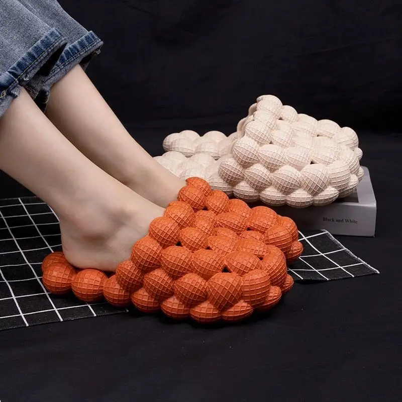 

Qmaigie slides for men Bubble Ball men's Slippers 2022 Summer New Unisex EVA Bathroom Slides Home Indoor Anti-skid Sandals Shoes