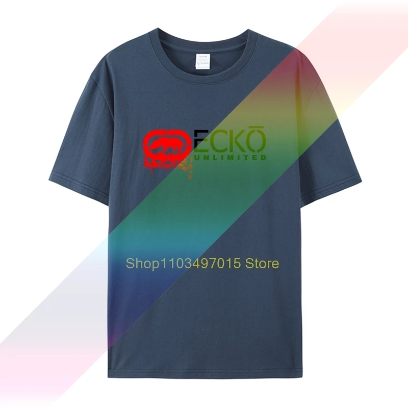 Фото Ecko Unltd черная футболка мужская хлопковая футболка для бодибилдинга высокое качество классическая подростковая футболка дизайн футболка №5