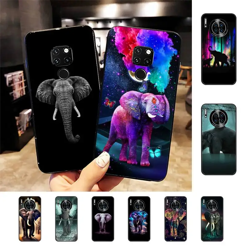 

YNDFCNB Animal Elephant Phone Case for Huawei Mate 20 10 9 40 30 lite pro X Nova 2 3i 7se