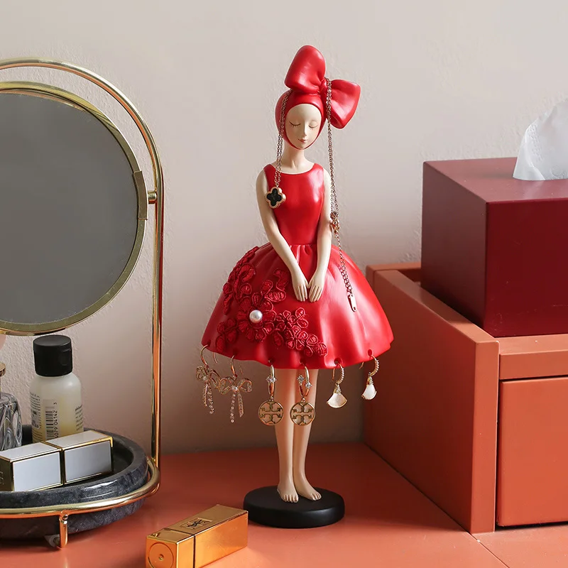 

Creative wedding girl jewelry shelf decoration bedroom dressing table storage engagement wedding decoration wedding gift