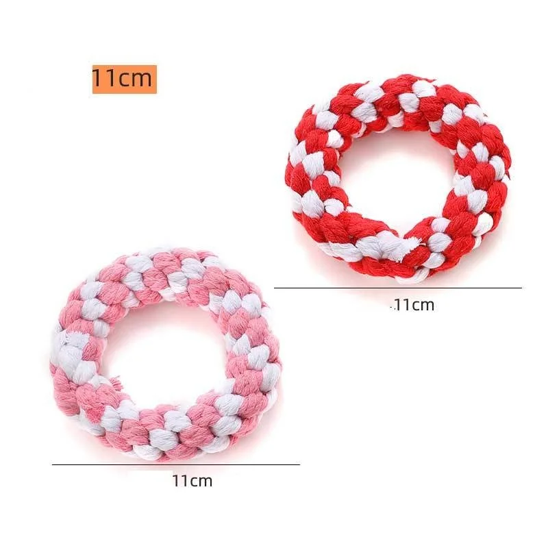 Cheap Round Games For The Big Dog Toys Dog Chew Rope Pet Indestructible Dental Care Molars Suitable All Small And Medium Pets images - 6
