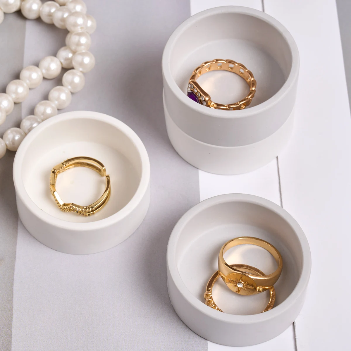 Коробка для хранения ювелирных изделий силиконовая форма сделай сам круглый