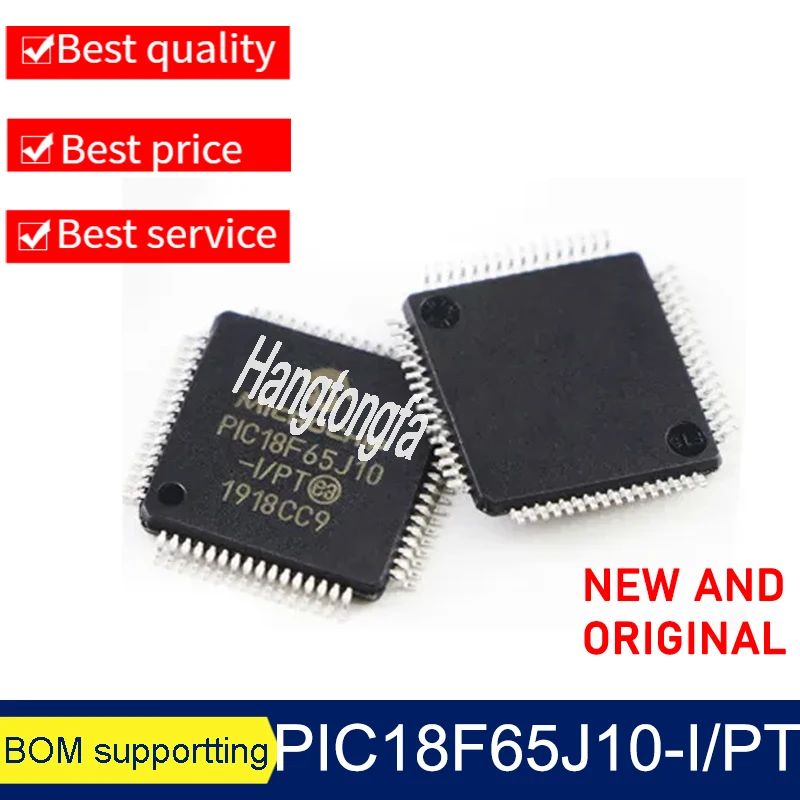 

5PCS Original PIC18F65J10-I/PT PIC18F65J10 QFP64 SMD MCU single-chip microcomputer chip IC