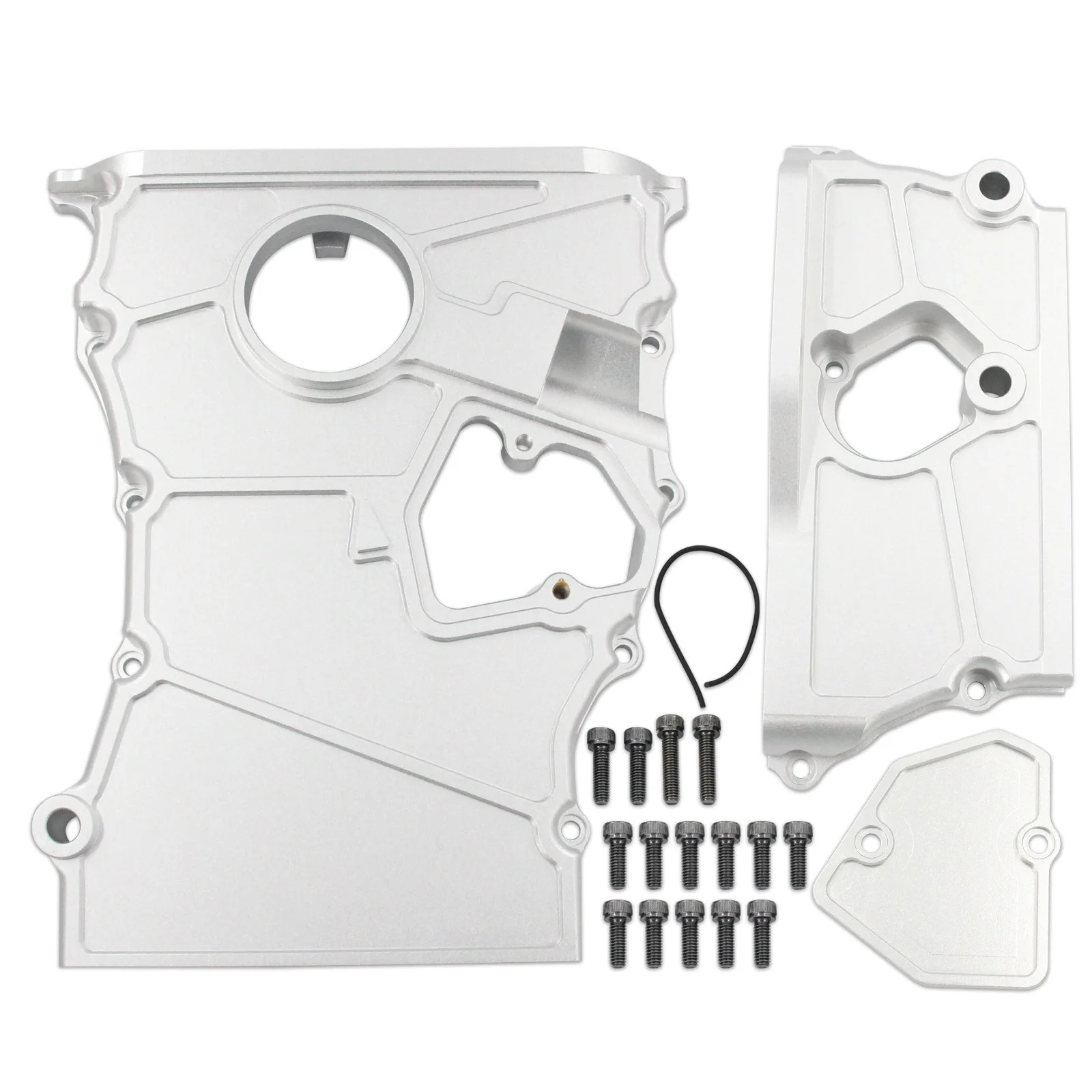 Фото Комплект крышки цепи ГРМ из алюминия для Honda Acura K24A K24A1 K24A2 K24A4 №1