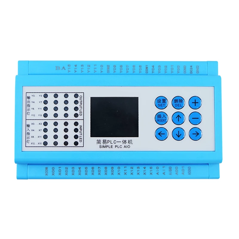 

16 входов, 16 выходов, планшетовый контроллер PLC с RS 485 modbus rtu для двигателя постоянного тока, HMI PLC
