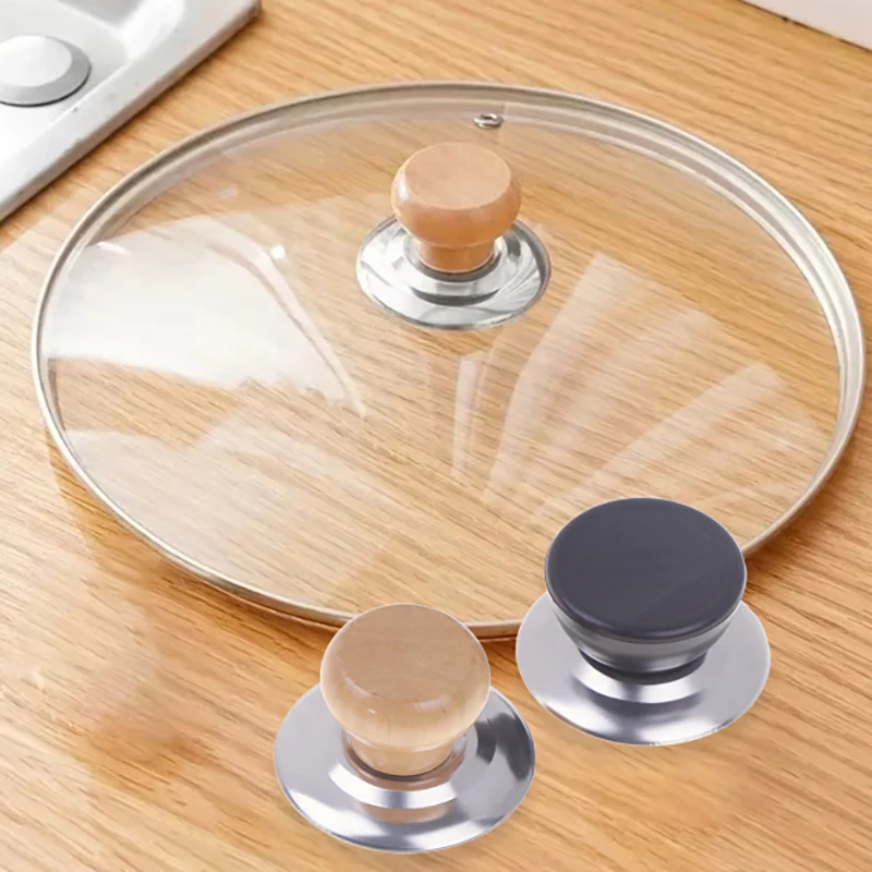 2 * универсальные ручки для кастрюль колпачки деревянные термостойкие крышки