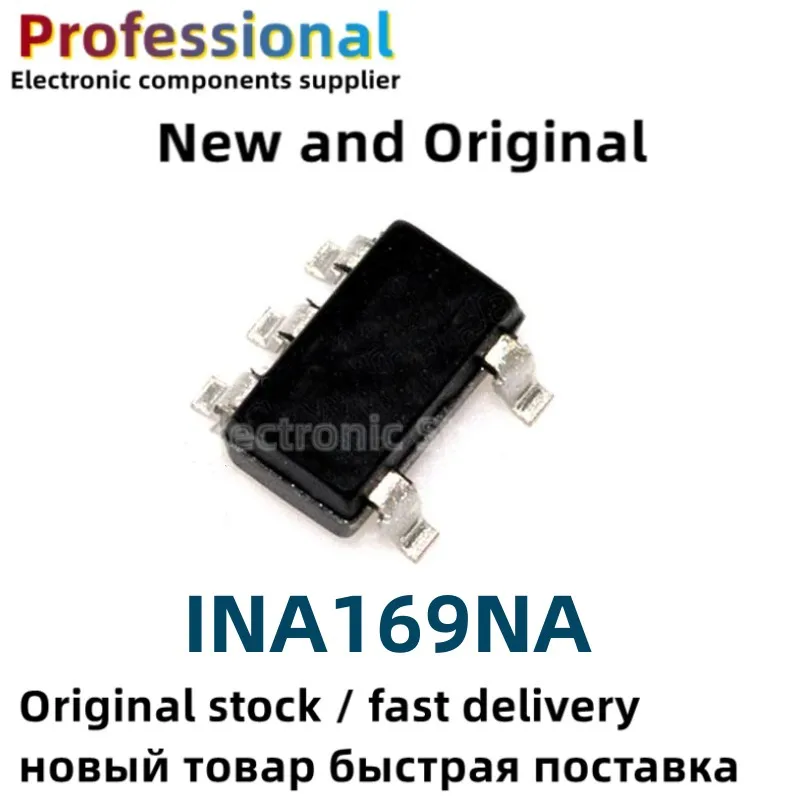 

10 шт Новый и оригинальный INA169 A69 sot23-5 INA169NA