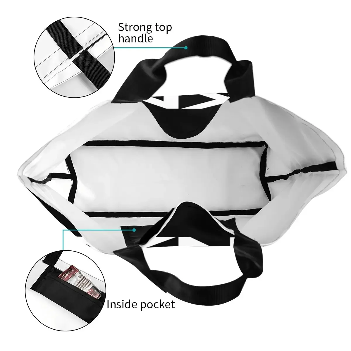 Модная сумка для покупок DKNYs мужчин и женщин вместительная через плечо Merch