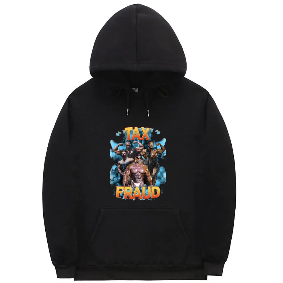 

Tax Fraud Graphic Hoodie Men Womne Fashion Casual Sweatshirt Unisex Fitness Exercise Hoodies Male Fleece Cotton Oversized Hoody