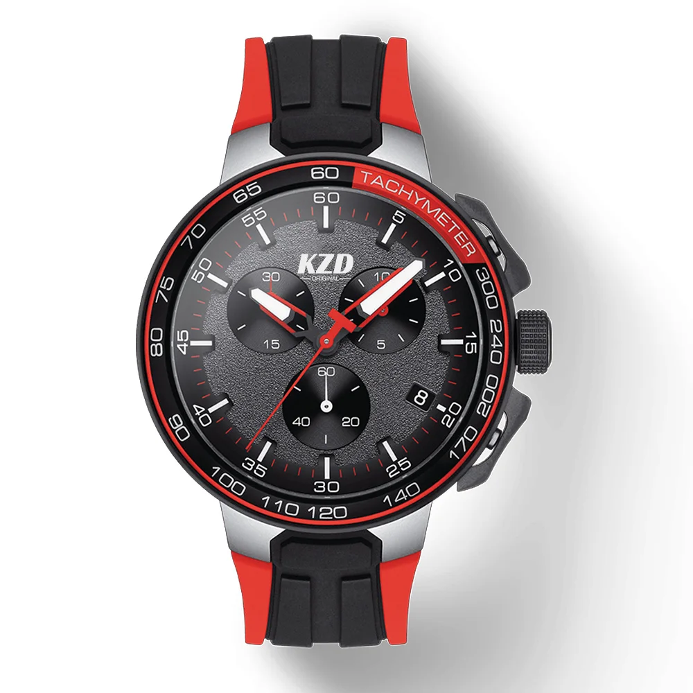 

Часы наручные велосипедные унисекс, брендовые удобные водонепроницаемые с силиконовым ремешком и автоматической датой, 6 контактов, для му...