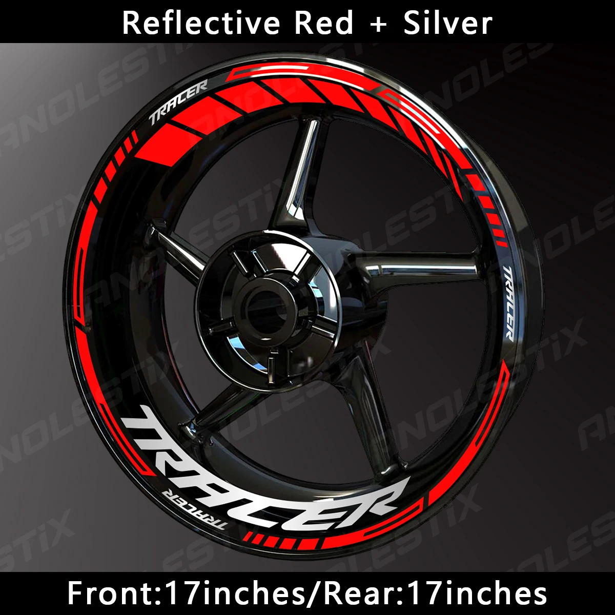

AnoleStix светоотражающая наклейка на колесо мотоцикла, наклейка на ступицу, обод, полосатая лента для YAMAHA TRACER 7 TRACER 9 TRACER 7GT TRACER 9GT