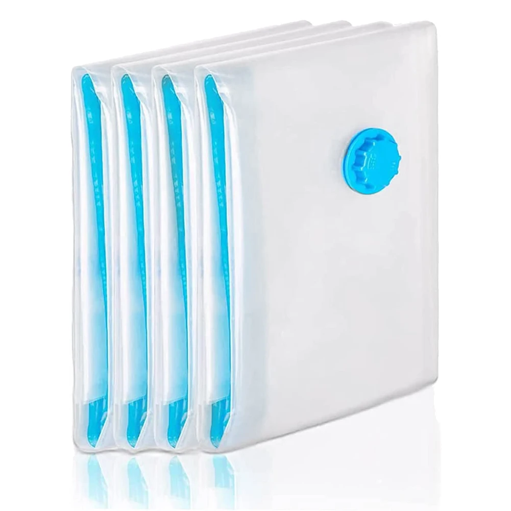 

Пакеты для вакуумного хранения в упаковке 4 шт., Многоразовые Пакеты с двойной молнией для пододеяльников, постельных принадлежностей, поду...