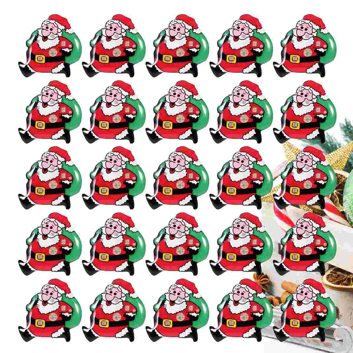 

50Pcs Christmas Badge Charming Unique Santa Gifts for Backpack
