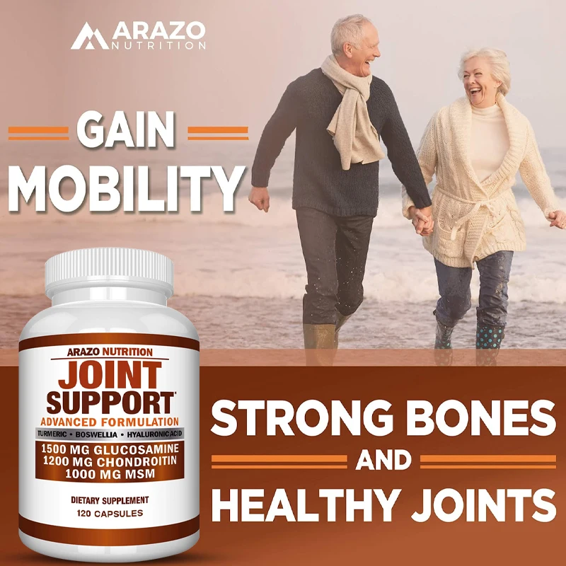 

Glucosamine Chondroitin Turmeric - Relief Joint Support Supplement, Repairs Cartilage and Improves Joint Mobility