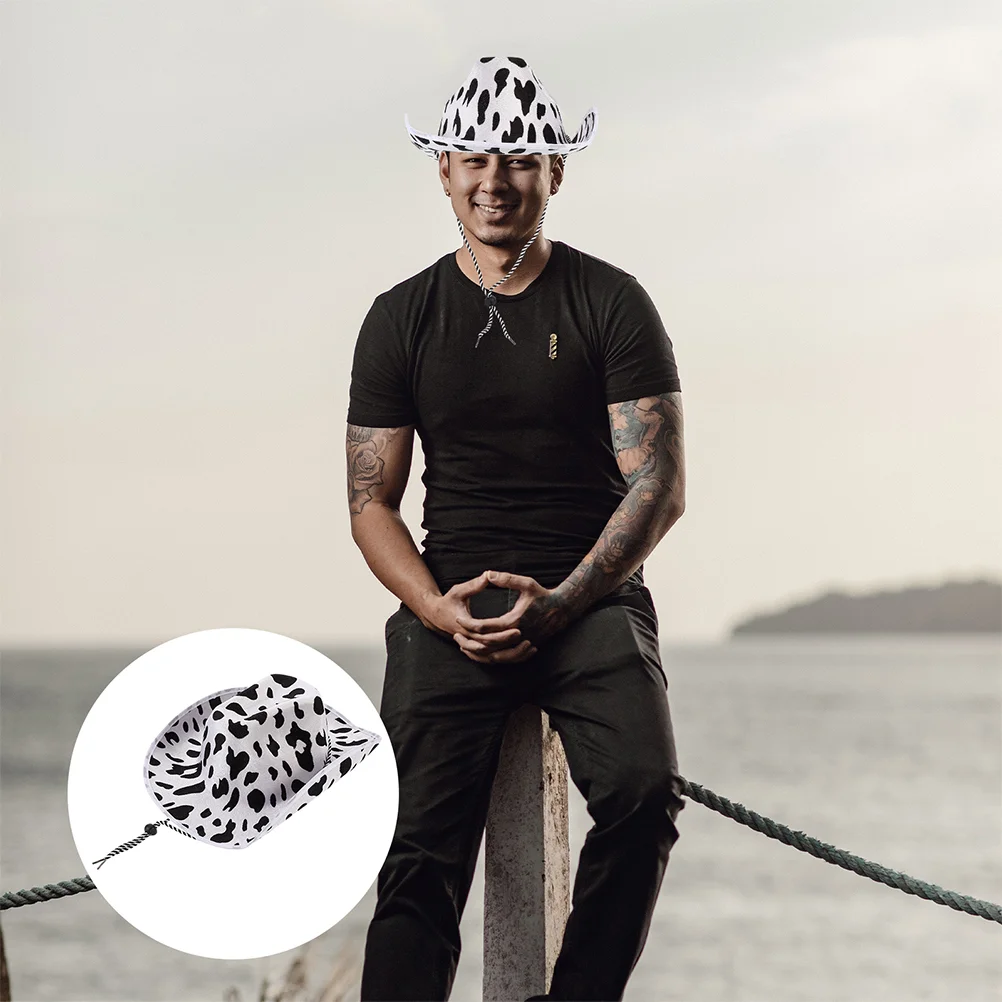 

2 Pcs Hat Decorative Hats Adjustable Beach Women Sun Visor Performance Cosplay Prop Felt Women's Clown