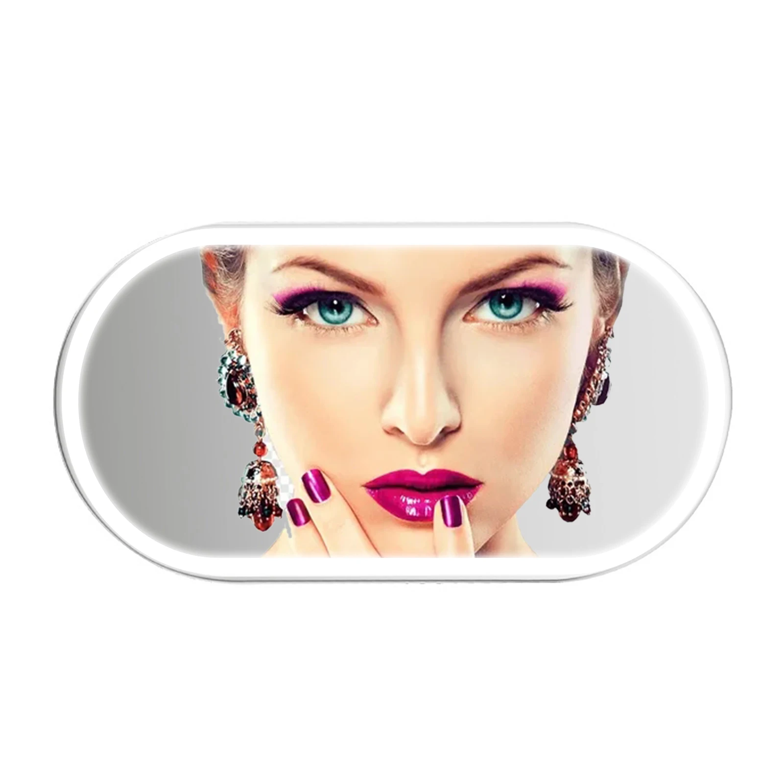 

Car Sun Vanity Mirror Makeup Sun Shading Cosmetic Mirror Sun Rearview Mirror For Car Truck SUV Stainless Steel Rear View Mirror