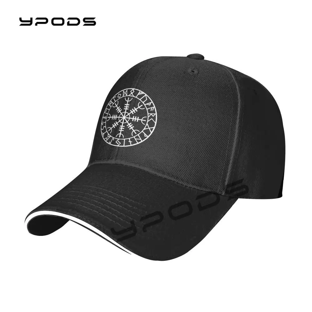 

Men's Bomber Hats Norse Viking Rune Amulet Icelandic Vegvisir Compass For Men's Women's Hat Baseball Snapback Cap Trucker Hat