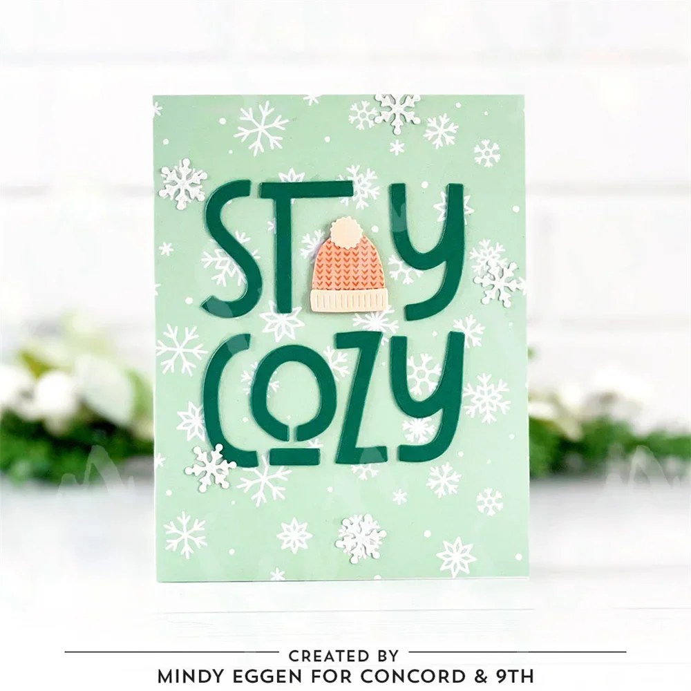 Металлические Вырубные штампы Stay Cozy скрапбукинг сделай сам слойные трафареты