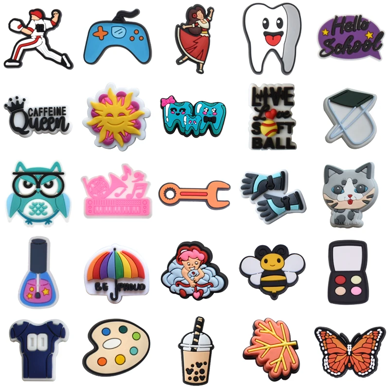

Boy Girl Decorations for Croc Kids Wholesale Bulk Para Pins Shoes Accessories Packs Men Shoe Charms Gifts Women Charm Set Jeans