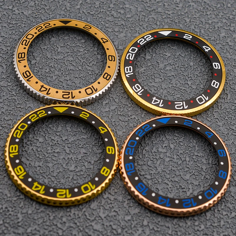 Mod 38mm High Quality Sloped Metal Watch Bezel Insert Ring Inner Diameter 30.5mm Fit GMT Men Watch Case Modification Parts