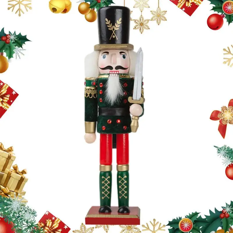 

Nutcracker Doll Outdoor Nutcracker With Square Base 12in Wooden Ornaments King Soldier For Holiday Christmas Birthday Party Home