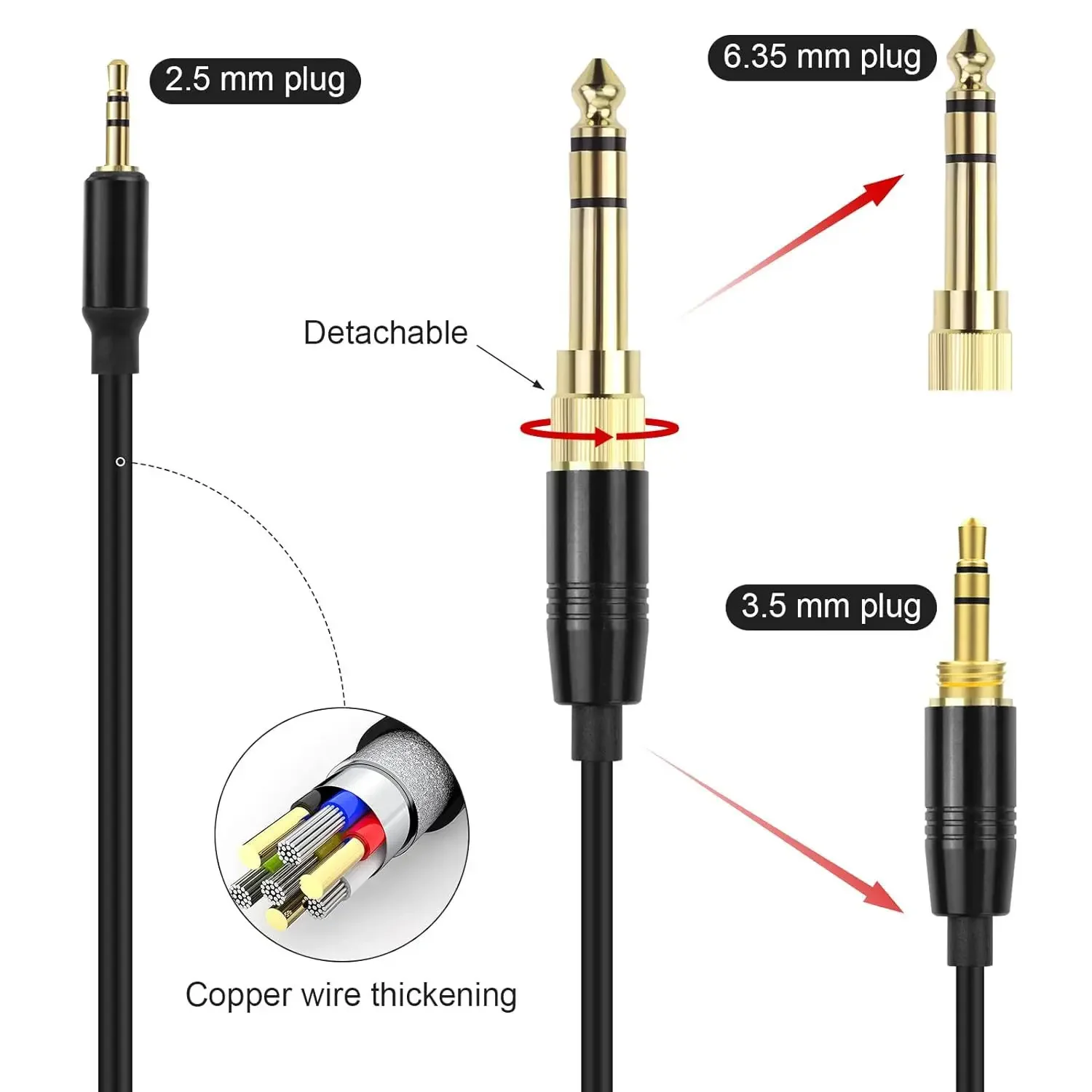 Фото Для BOSE QuietComfort 25 QC35II QC45 NC700 OE2 OE2i кабель для наушников 2,5 мм интерфейсный пружинный аудиокабель №4