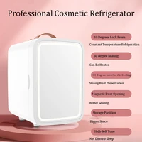 car mini refrigerator 8l capacity home beauty portable storage for skin care drinks outdoor travel small fridge