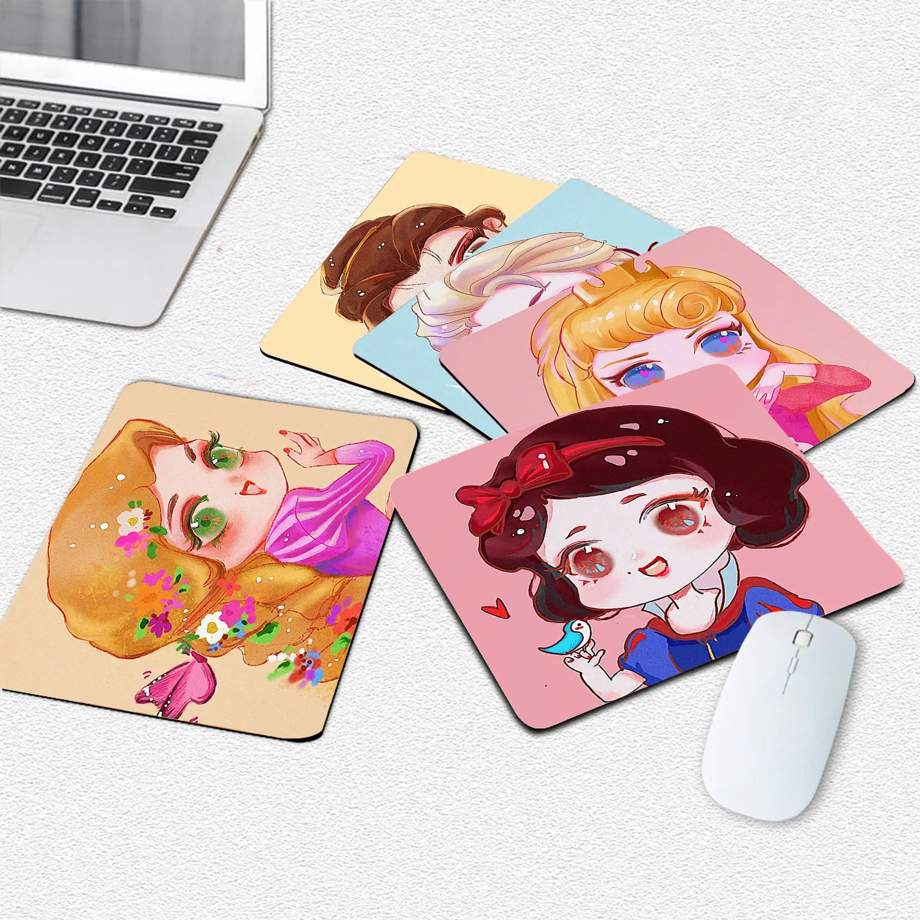 

Disney Princess Anti-Slip Gaming Mouse Pad Gamer Desk Mat Keyboard Pad Decoration Mause Pad For Teen Girls Bedroom