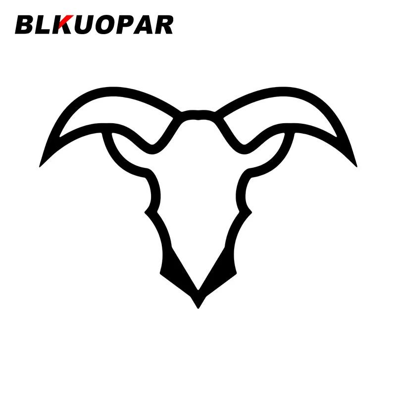 

BLKUOPAR Минималистичная Голова Череп козы автомобильные наклейки виниловые аниме Переводные водонепроницаемые украшения бампера автомобильные аксессуары