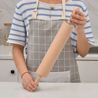 wooden rolling pin lacquerless and waxless beech roller rolling rod dumpling skin pressing and baking tool